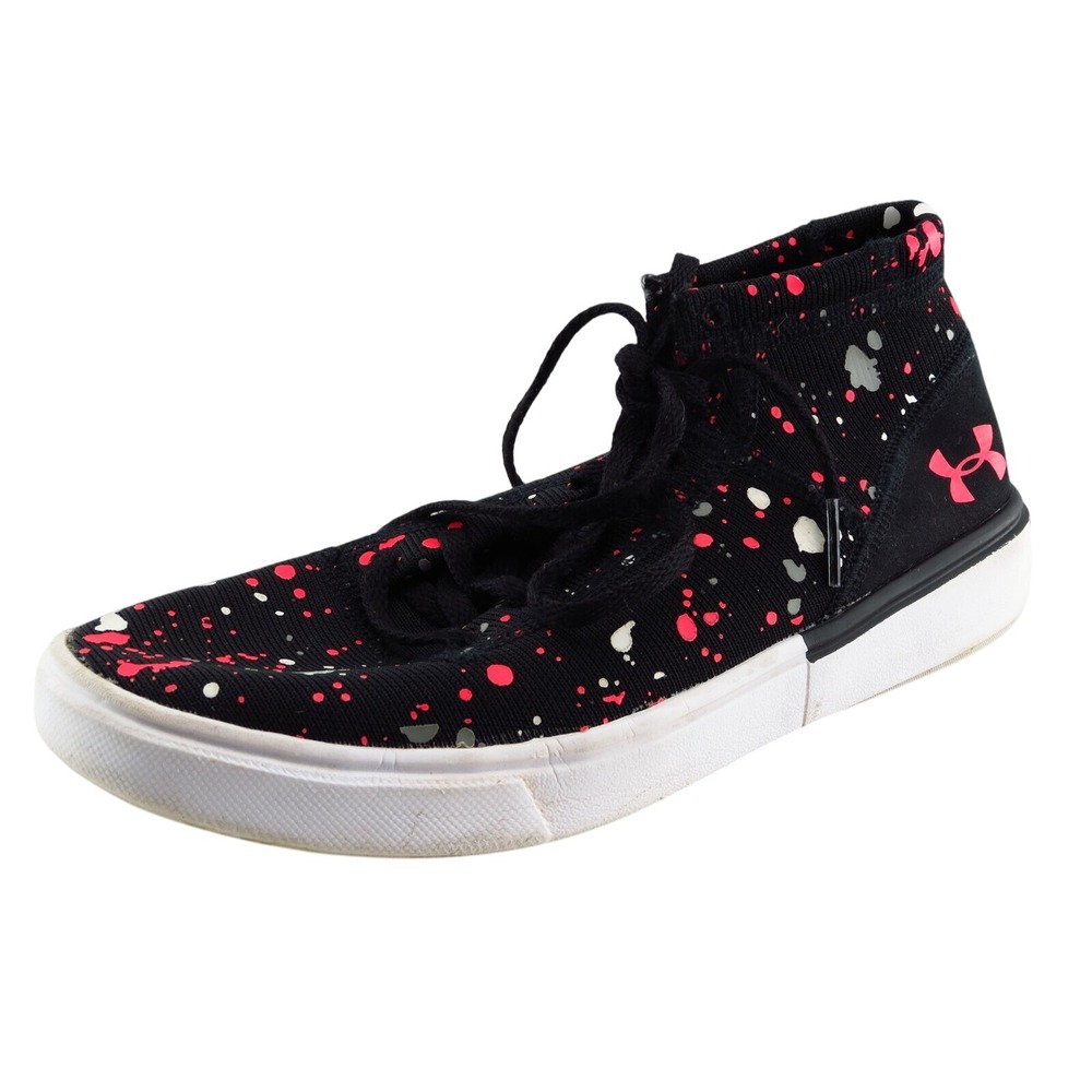 Under Armour Girls Fashion Sneakers Size 4 Black Fabric‎ High-Top Lightweight